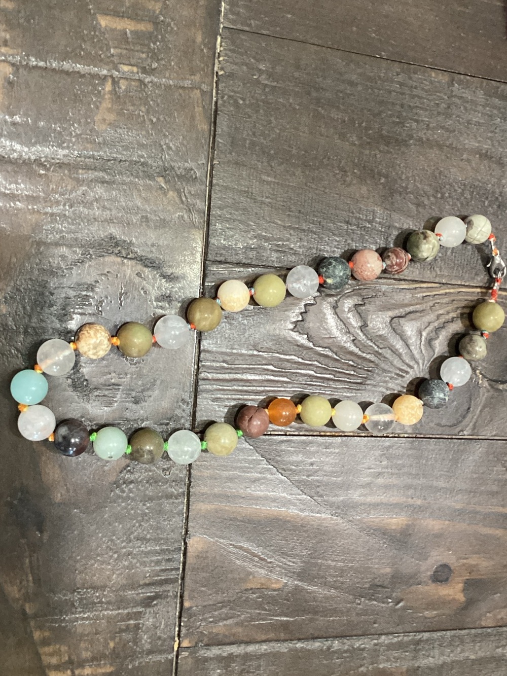 Multicolor‎ Natural Stone Bead Necklace